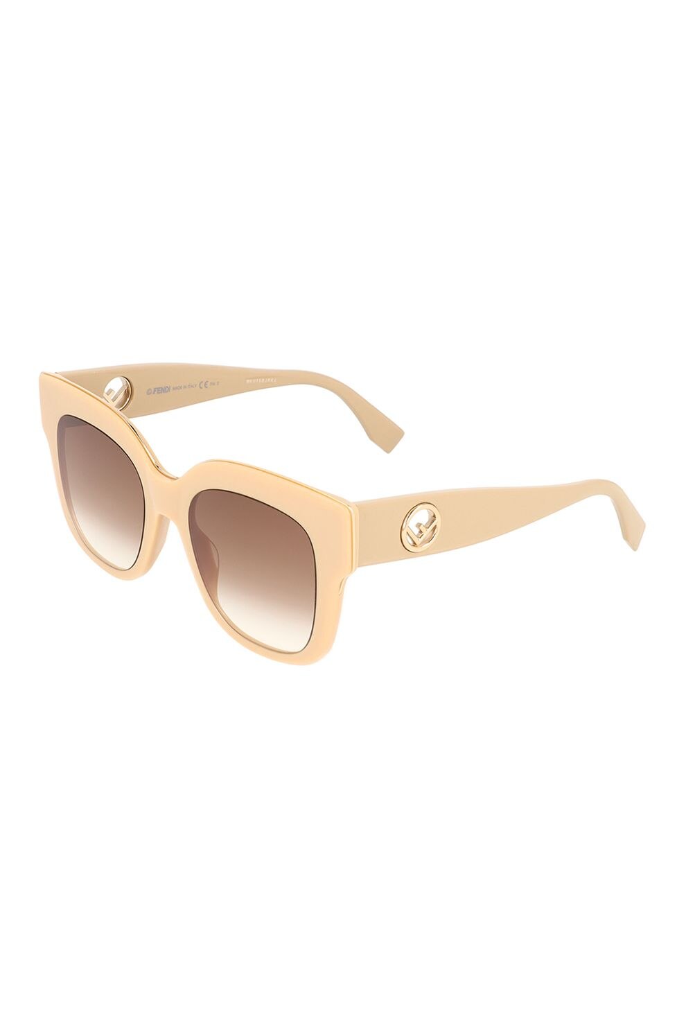 Fendi, Ochelari de soare patrati cu lentile in degrade, Piersica, 51-20-145 Standard