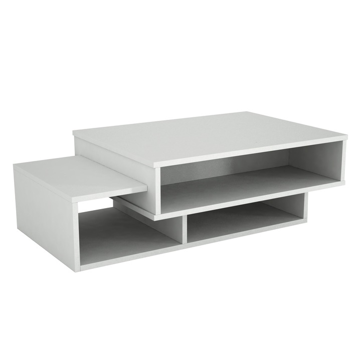 Masuta de Cafea, Moebel 17, Tab, 105x32x60 cm, Alb