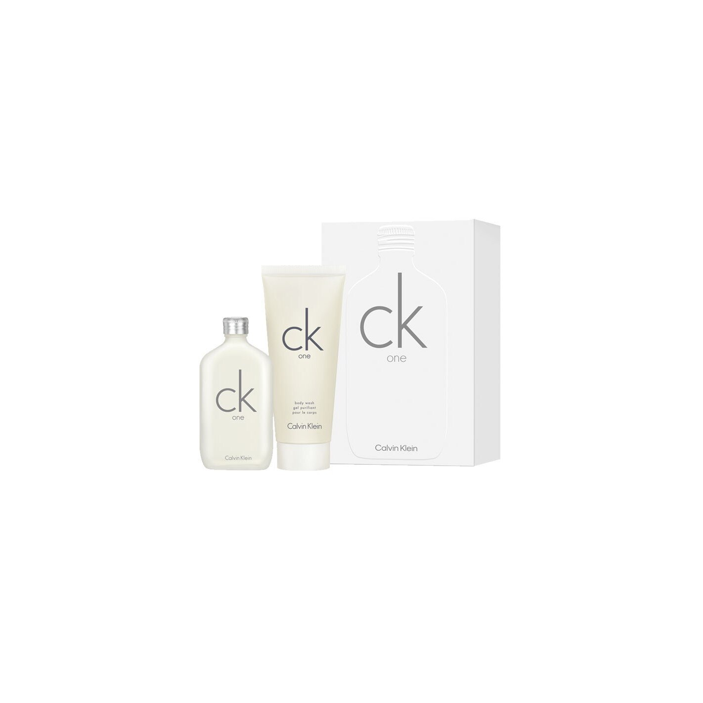 Caseta cadou barbati Calvin Klein One, Apa de toaleta 50 ml si gel de dus 100 ml