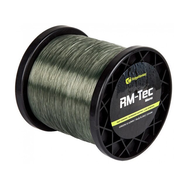 Fir monofilament RM-Tec Mono 15lb/0.38mm Green 1200m