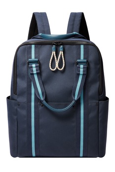 Fossil, Rucsac cu garnituri contrastante Houston, Bleumarin inchis Fossil, Rucsac cu garnituri contrastante Houston, Bleumarin inchis