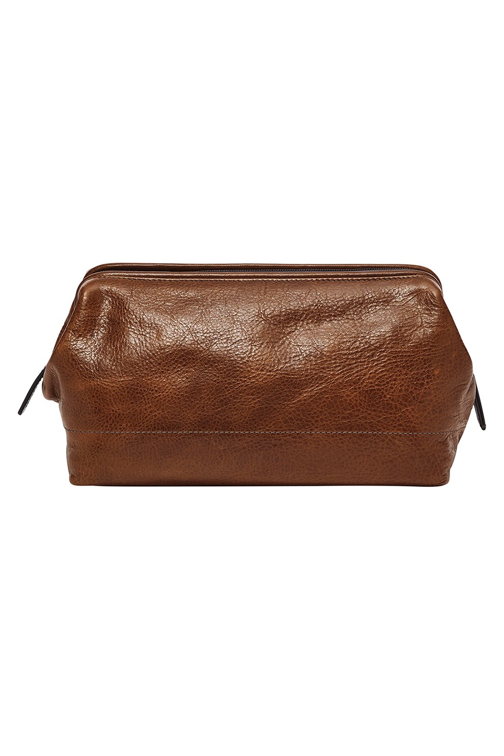Fossil, Etui din piele pentru cosmetice, Maro inchis