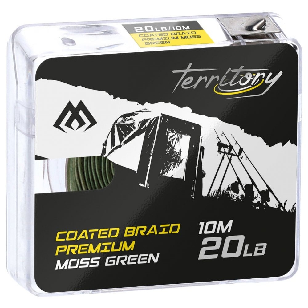 Fir Textil coated braid premium moss-Green 20LB 10M