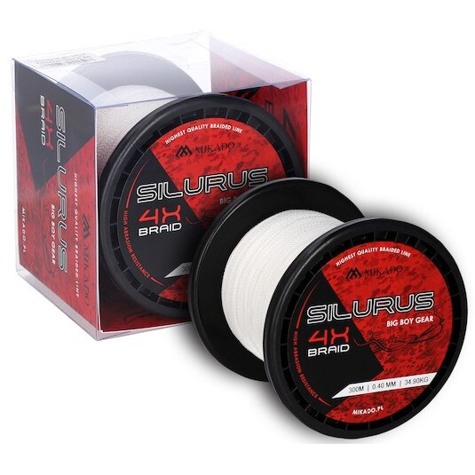 Fir Textil Silurus 4 X braid - 0.40mm/34.90kg/300m - alb