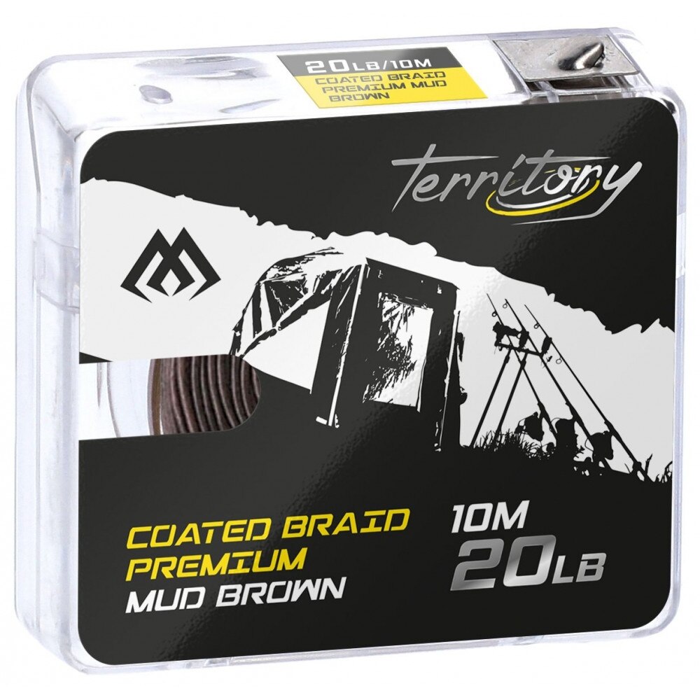 Fir Textil coated braid premium mud-brown 20LB 10M