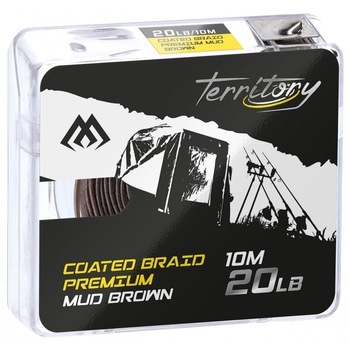 Fir Textil coated braid premium mud-brown 20LB 10M Fir Textil coated braid premium mud-brown 20LB 10M