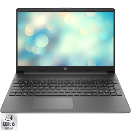 Laptop HP 15s-fq1066nq cu procesor Intel Core i5-1035G1, 15.6", Full HD, 8GB, 256GB SSD, Intel UHD Graphics, Free DOS, Chalkboard gray