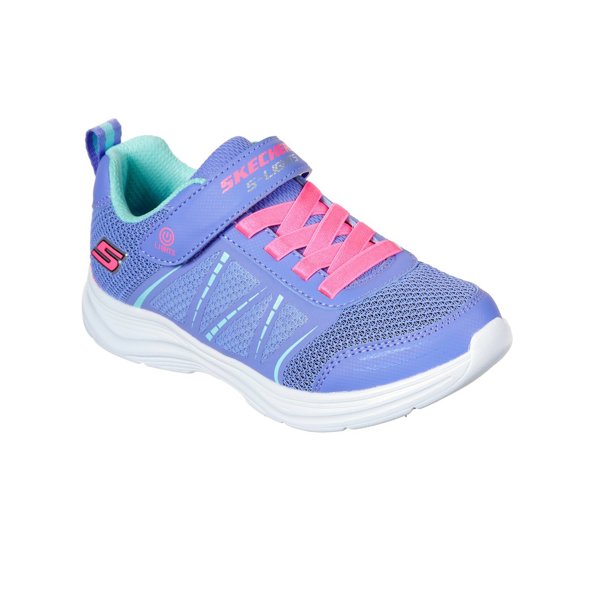 Pantofi sport copii SKECHERS GLIMMER KICKS -SHIMMY BRIGHTS, bleu