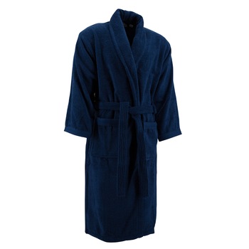 Halat baie Organic Collection, Bleumarin, XXL/XXXL, 100% bumbac organic Halat baie Organic Collection, Bleumarin, XXL/XXXL, 100% bumbac organic