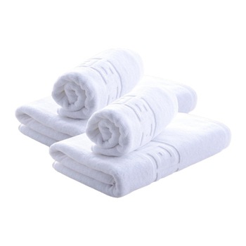 Set 4 prosoape bumbac 100% cu bordura greceasca, 50x90 cm, 70x140 cm, Ralex Pucioasa, Family Pack, Alb Set 4 prosoape bumbac 100% cu bordura greceasca, 50x90 cm, 70x140 cm, Ralex Pucioasa, Family Pack, Alb