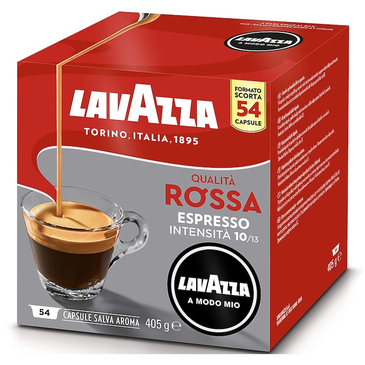 Cafea capsule Lavazza A Modo Mio Qualità Rossa, 54 capsule, 405g