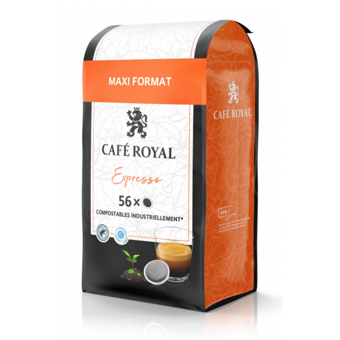 Paduri cafea Cafe Royal Espresso, 56 paduri, compatibile Senseo, 389g