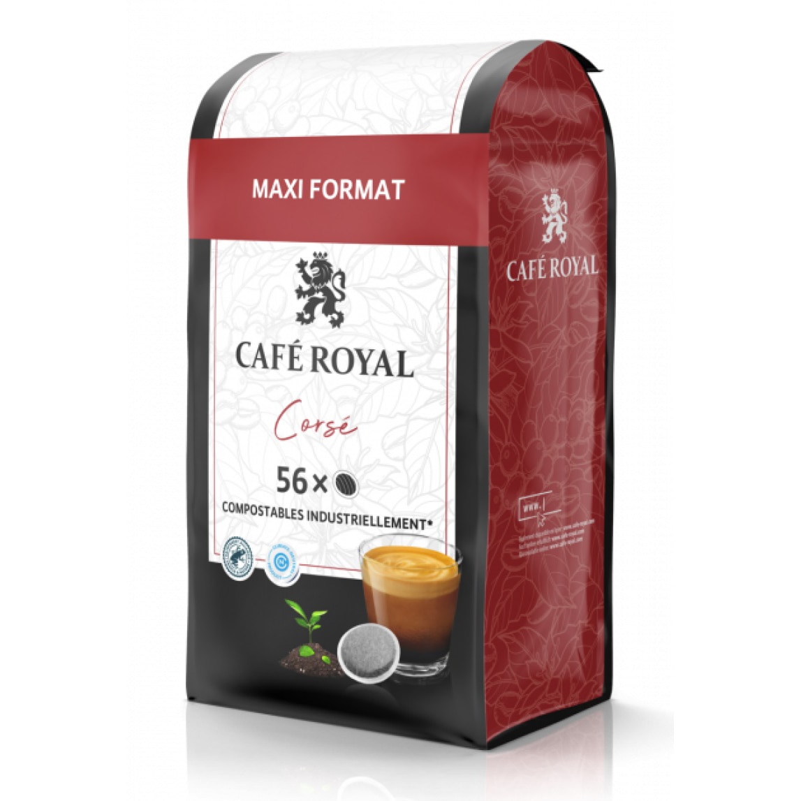 Paduri cafea Cafe Royal Corse, 56 paduri, compatibile Senseo, 389g