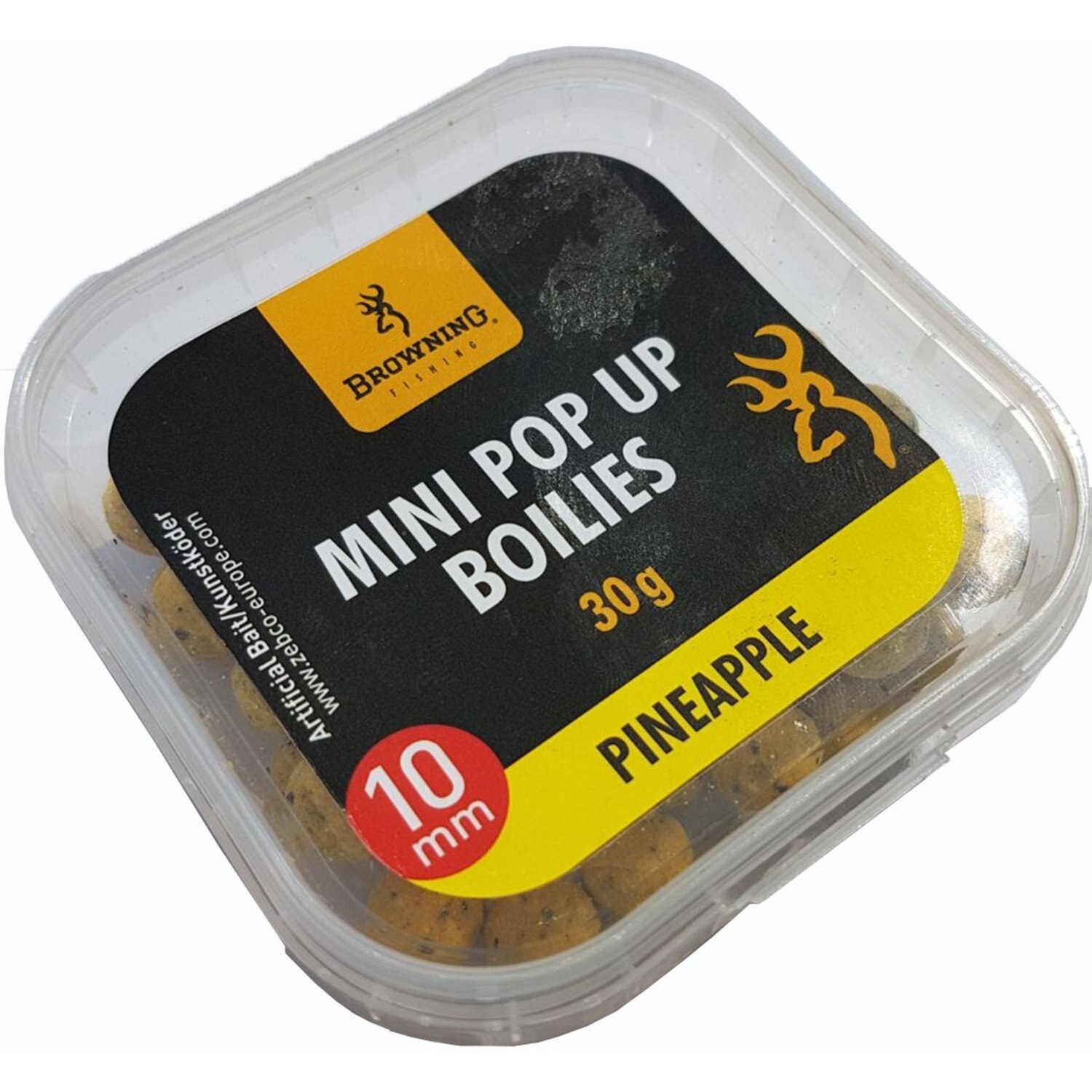 Boilies Mini Boilie pre-drilled yellow Pineapple 10mm