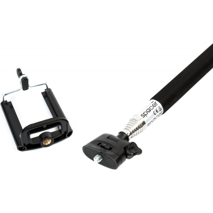 Selfie Stick Spacer, Bluetooth, 96 cm, Negru