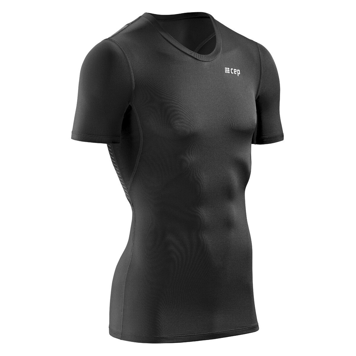 Tricou de Compresie Cep Wingtech, Maneci Scurte, Barbati, Negru, M