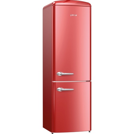 Combina frigorifica Gorenje Old Time ONRK193R, NoFrost Plus, 334 l, Clasa A+++, 194 cm, Bordo