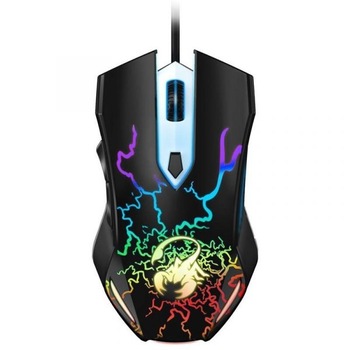MOUSE Genius „Scorpion Spear”, gaming, cu fir USB, optic, 1200 dpi, butoane/scroll 8/1, iluminare, butoane programabile, negru MOUSE Genius „Scorpion Spear”, gaming, cu fir USB, optic, 1200 dpi, butoane/scroll 8/1, iluminare, butoane programabile, negru