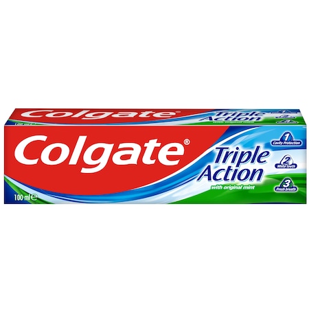 Pasta de dinti Colgate Triple Action, 100 ml