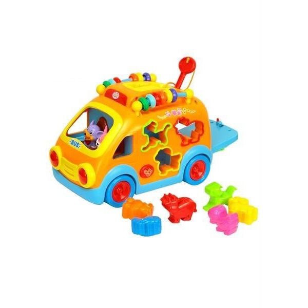 Jucarie sortare M-Toys - Masinuta animalelor cu forme si lumini