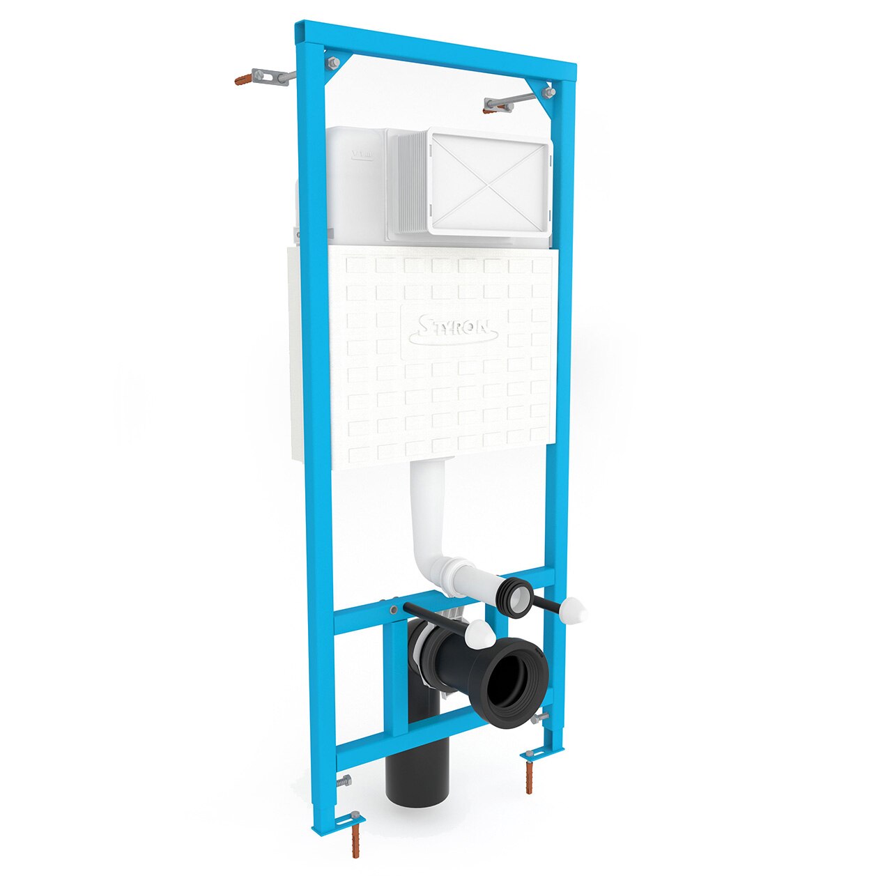 Rezervor de toaleta cu montare pe perete si cadru metalic STYRON, Niagara Fix