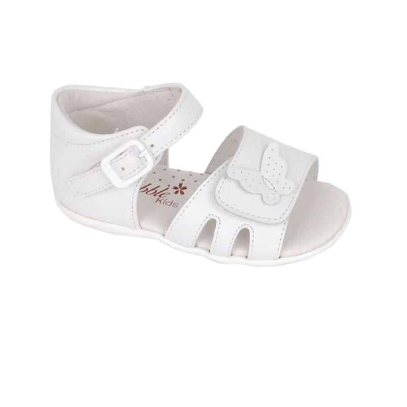 Sandale fete din piele Truffi A3326, Alb