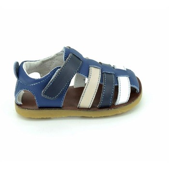 Sandale Copii din piele naturala Truffi A2409, Bleumarin/ Bej Sandale Copii din piele naturala Truffi A2409, Bleumarin/ Bej