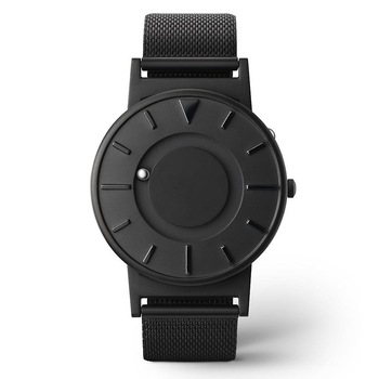 Ceas Eutour E011 cu bilute actionate magnetic, mecanism quartz elvetian, curea din otel inoxidabil, negru Ceas Eutour E011 cu bilute actionate magnetic, mecanism quartz elvetian, curea din otel inoxidabil, negru