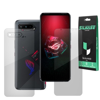 Set folii SILKASE pentru ASUS ROG Phone 5, protectie telefon, silicon regenerabil Set folii SILKASE pentru ASUS ROG Phone 5, protectie telefon, silicon regenerabil