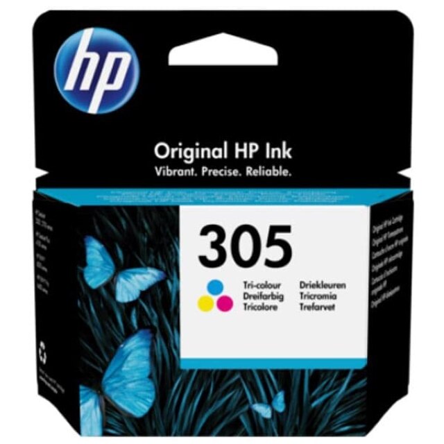 Cartus cerneala HP 305 Tri-color 3YM60AE HP 305 Tri-color Original Ink Cartridge, pentru HP DJ 2320, 2710, 2720, 4120 OEM:3YM60AE