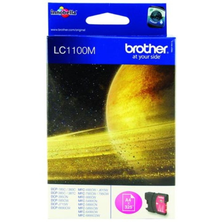 Brother Magenta tintapatron LC1100M DCP-383C / DCP-385C / DCP-387C / MFC-5490CN / MFC-5890CN / MFC-5895CW / MFC-6490CW / MFC-6890CDW, 325 oldal OEM10 LC10: