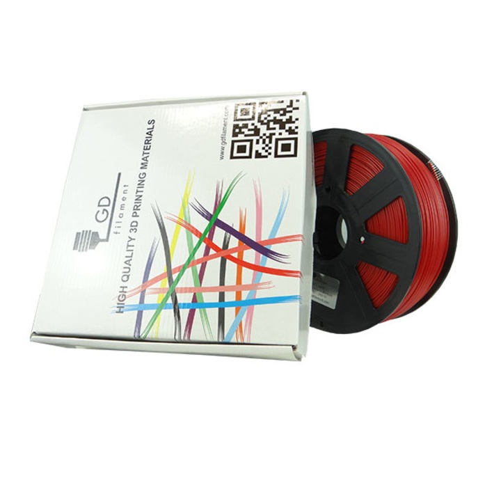 Консуматив за 3d принтер GD Filament PC/ABS, 1.75mm±0.05mm, червен