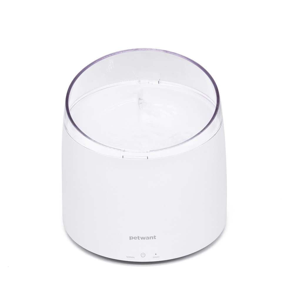 Fantana automata pentru animale Miniso, wireless, alb, capacitate 1.5 L, 20x20 cm