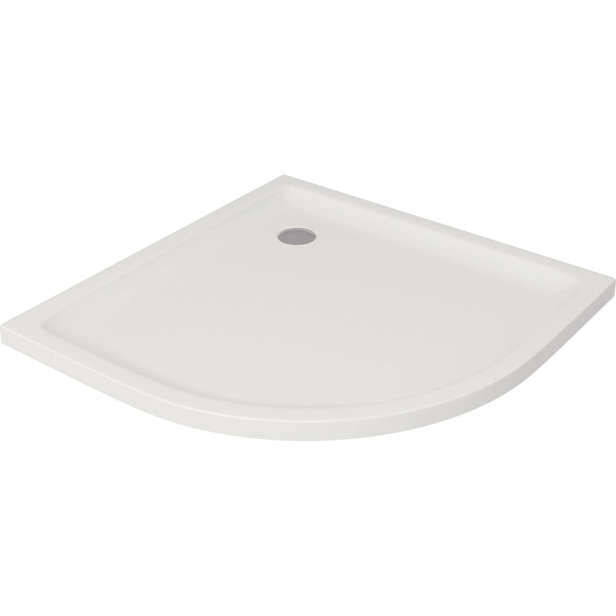 Cadita de dus semirotunda Cersanit Tako S204-002, dubla ranforsare, 90x4 cm, Acril