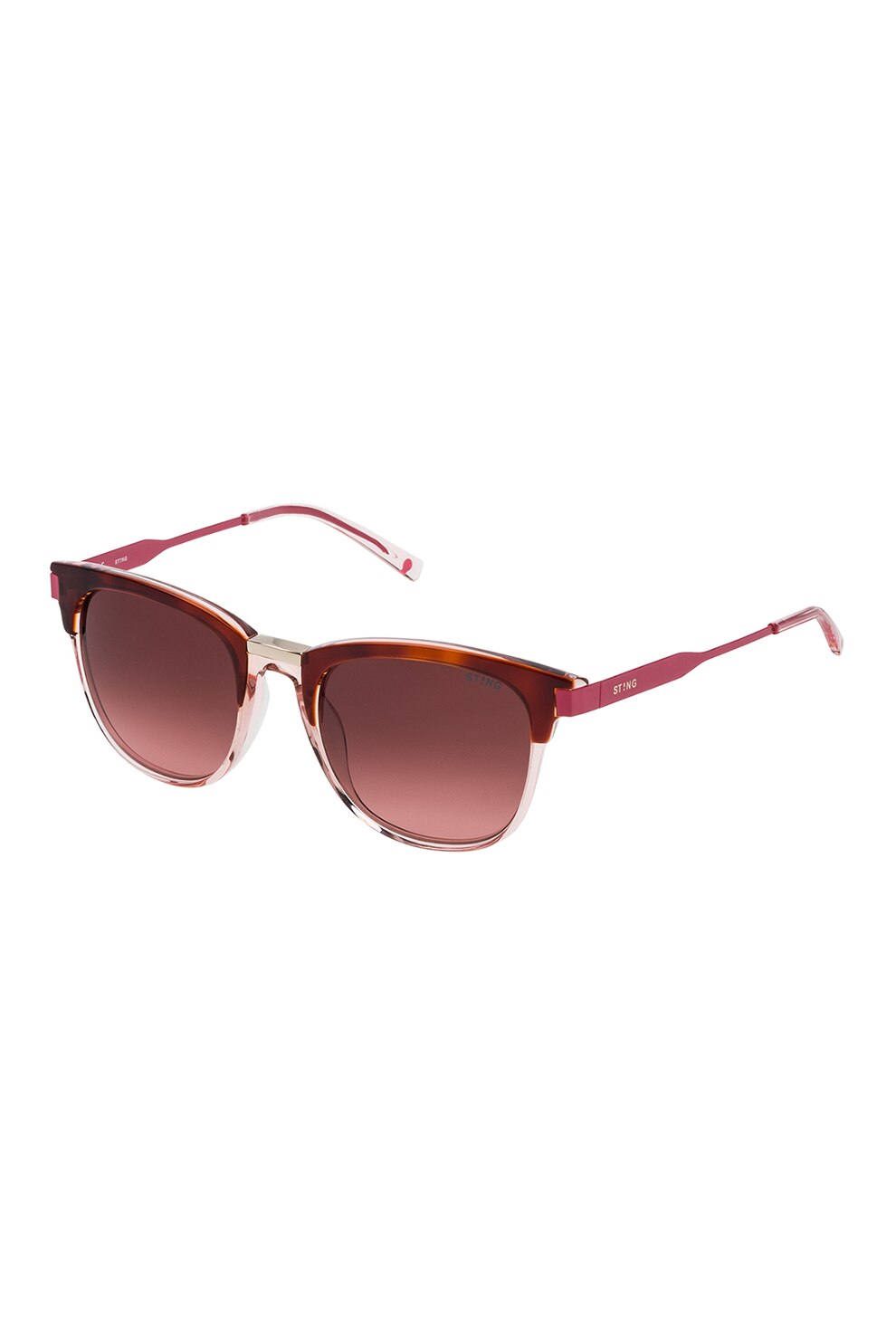 STING, Ochelari de soare unisex cu lentile in degrade, Oranj stins/roz, 51-20-135 Standard