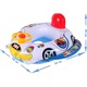 Colac gonflabil cu volan si spatar Alb/Bleu