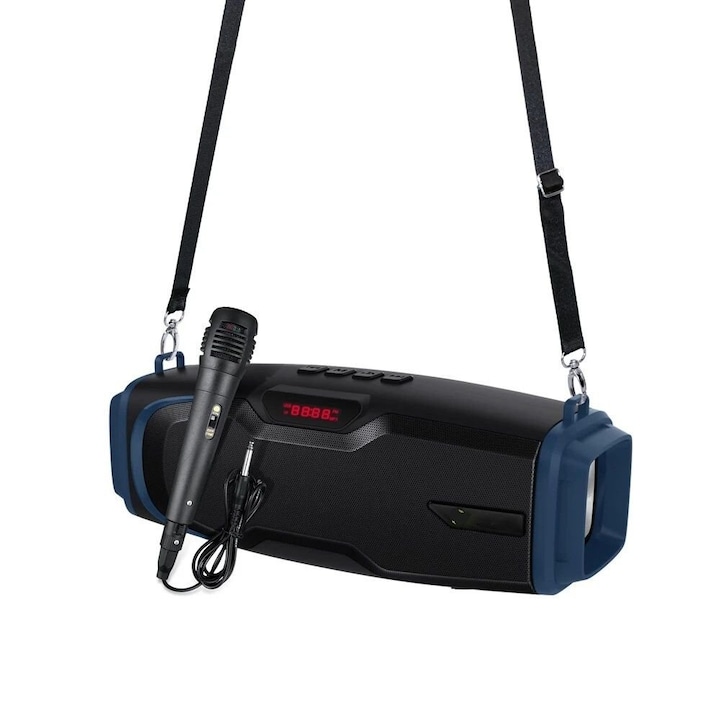 Boxa portabila 2 in 1 cu microfon Karaoke si wireless