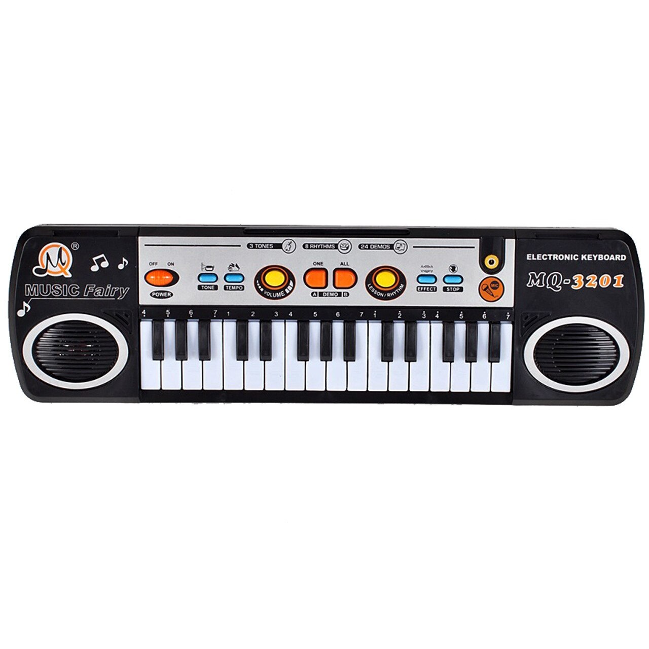 Orga cu microfon, MQ-3201 Negru/Alb