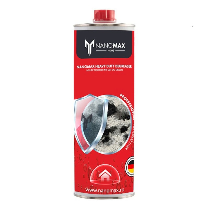 Detergent pentru curatarea petelor de combustibili, ulei si grasimi de pe piatra, pavaj, beton, Heavy Duty, NanoMax, 750ml