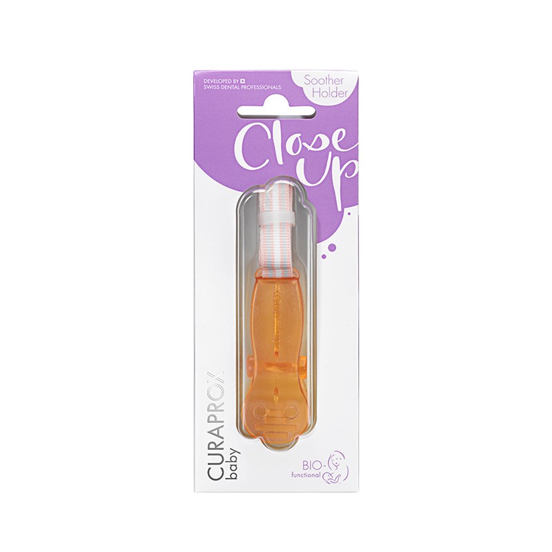 Agatatoare suzeta Curaprox Baby, Portocaliu