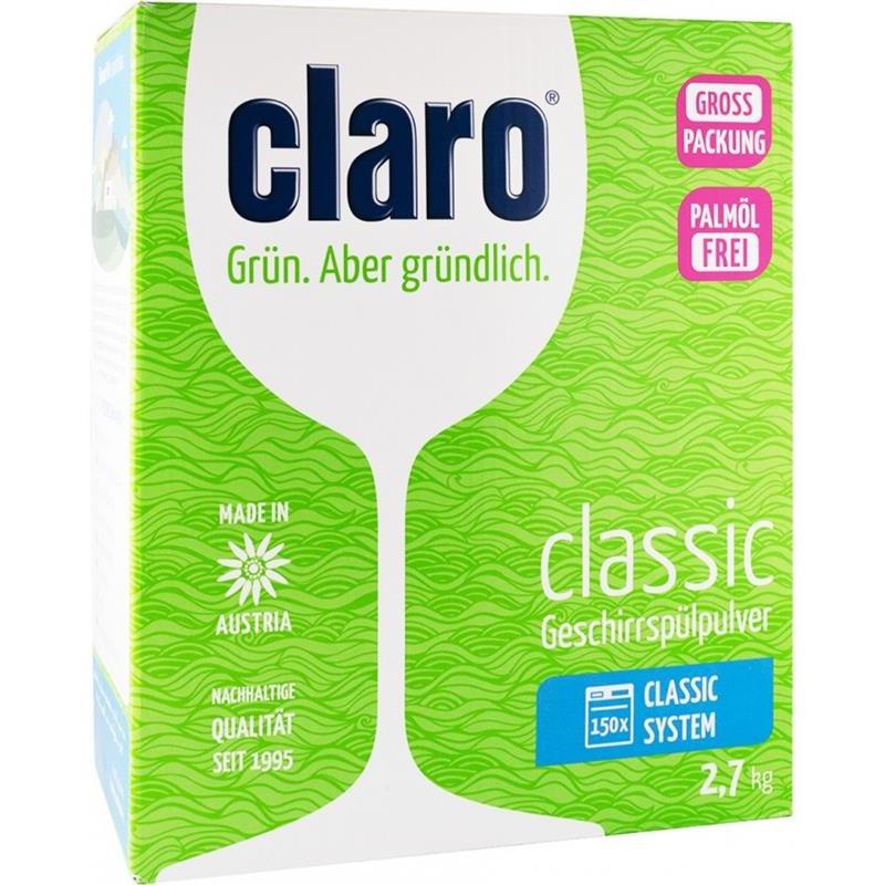 Pulbere pentru Masina de Spalat Vase Bio 2700 grame Claro