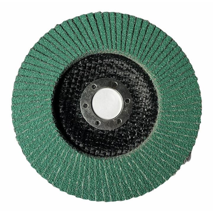 Set 10 Discuri lamelare verzi premium 125x22mm P80, pentru slefuit lemn metal inox pentru polizor unghiular TS-260310