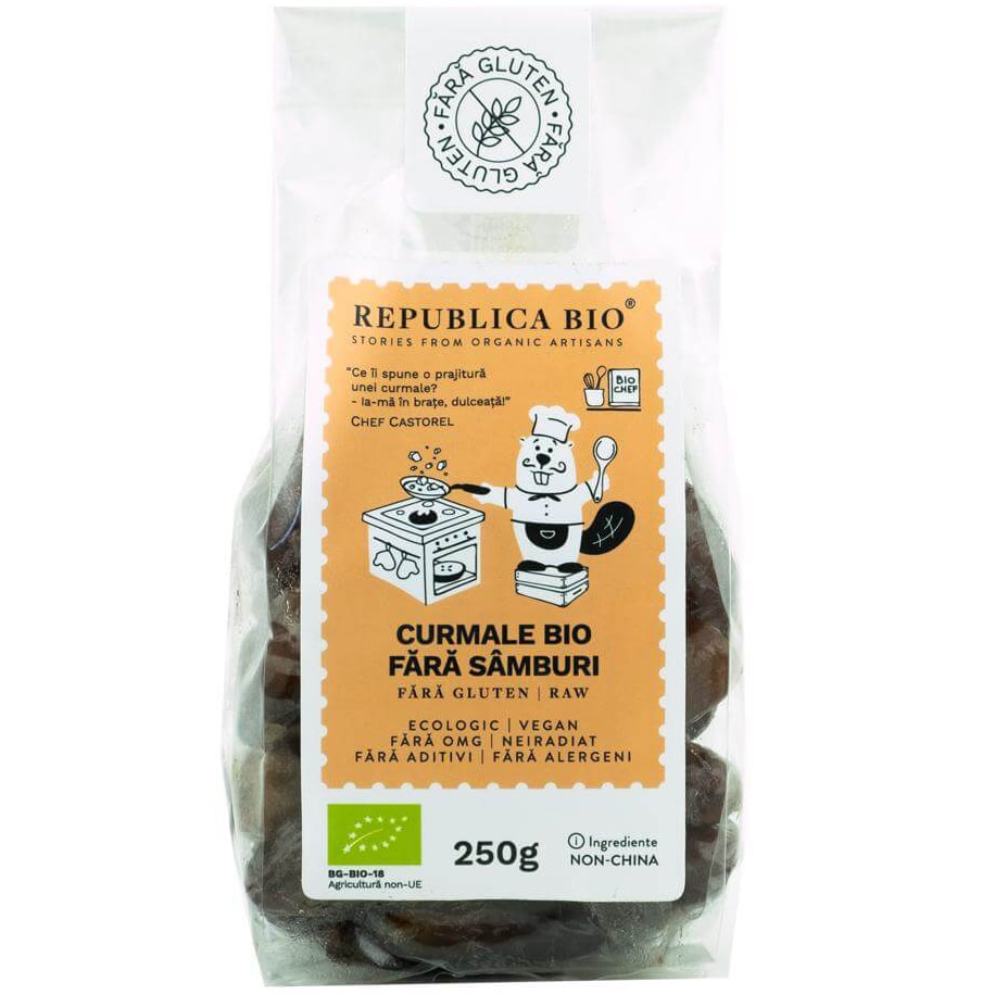 Curmale fara samburi fara gluten Republica BIO, 250g