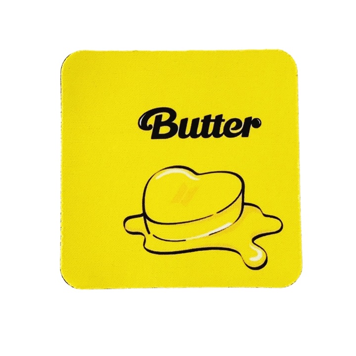 Suport pahar personalizat bts butter ,poliester