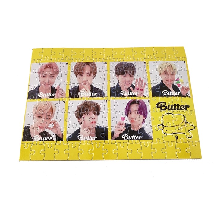 Személyre szabott bts vajas puzzle, 135 db