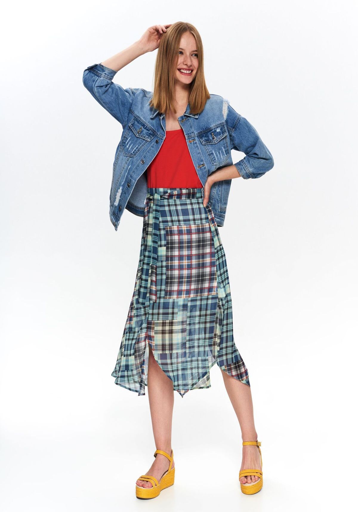 Fusta pentru femei, TOP SECRET, SSD1427, Albastru