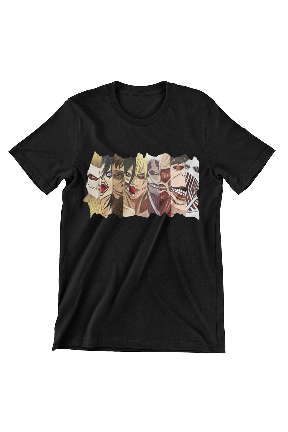 Tricou Barbati, Attack on Titan, Nine Titans, negru, Negru