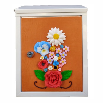 Cutie postala exterior din otel galvanizat anticoroziv, Tracolla Handmade, 300x215x70 mm, 2 chei, alb Cutie postala exterior din otel galvanizat anticoroziv, Tracolla Handmade, 300x215x70 mm, 2 chei, alb