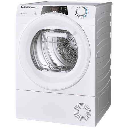Uscator de rufe Candy Rapido ROE H10A2TE-S, Pompa de caldura, 10 kg, Clasa A++, WiFi, Easy case, Senzor uscare, Antisifonare, Alb