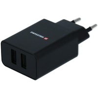 Incarcator de calatorie Swissten inteligent cu 2x usb 2.1a cablu de date de alimentare usb/lightning ifm 1,2m, Black